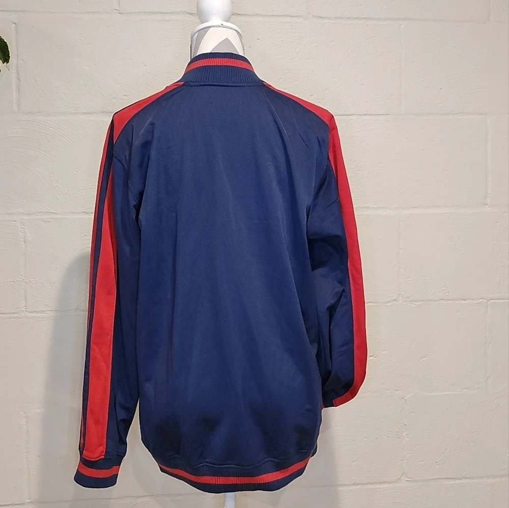 Nike Boston Red Sox Track Jacket Youth Sz XL Navy Red MLB Logo Full Zip Pockets.